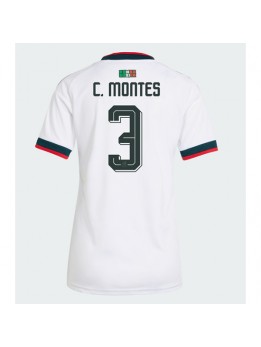 Mexiko Cesar Montes #3 Auswärtstrikot für Frauen WM 2026 Kurzarm Mexiko Cesar Montes #3 Auswärtstrikot für Frauen WM 2026 Kurzarm